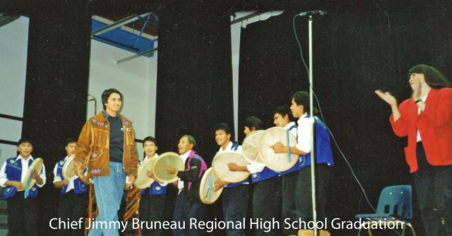 Ovide Mecredi, Grand Chief of Assembly of First Nations spoke to the graduating class of 1994